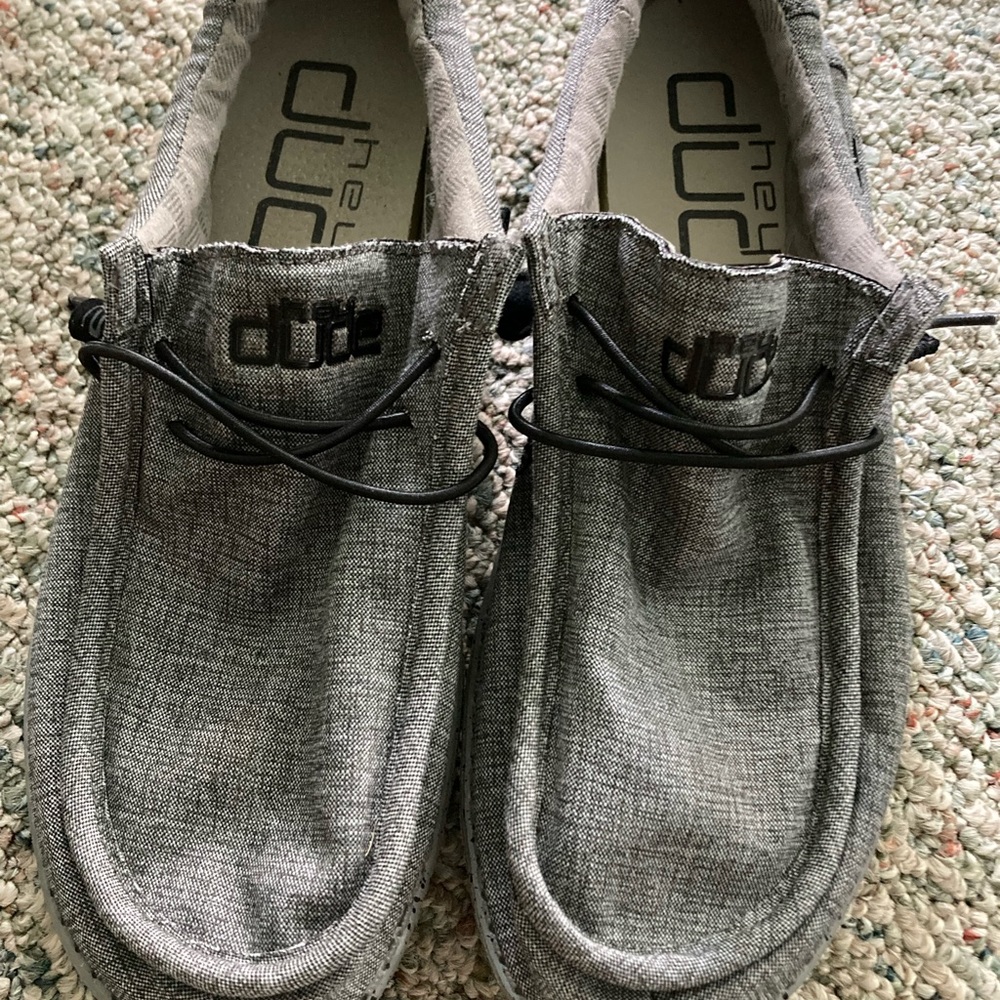 HEY DUDE Wally L Stretch Steel Walking Slip-On Comfort Shoes Men’s Size US 8
